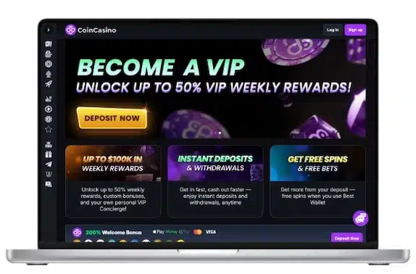 4. CoinCasino - Best for Crypto Payments